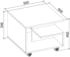 VCM Kaffeetisch Stango S 50x40x50 cm Honig-Eiche
