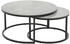 Hela 2er Set Couchtisch Luis ⌀60x37/⌀80x41 cm grau