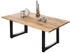 SIT Esstisch Wildeiche 240 cm 40 mm naturMetall antikschwarz 240x100x75 cm (15473-11)