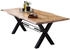 SIT Esstisch Baumkante 240x100x78 cm 56 mm Akazie natur -Gestell Metall antikschwarz (15876-11)