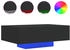 vidaXL Couchtisch mit LED-Leuchten Schwarz 85x55x31 cm