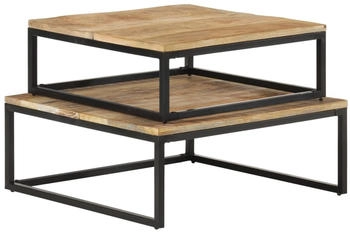 vidaXL Satztische 2-Stk Mango Massivholz