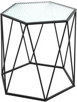 HAKU Beistelltisch "Sofatisch, Wohnzimmertisch" 1 Stk. tlg. sechseckig - aus Metall