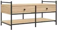 vidaXL Couchtisch Sonoma-Eiche 99x50x50 cm Holzwerkstoff