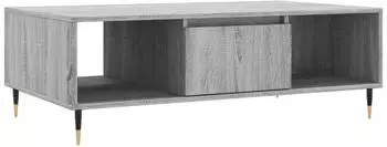 vidaXL Couchtisch Grau Sonoma 104x60x35 cm Holzwerkstoff Modell 3