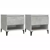vidaXL Beistelltische 2 Stk. Braun Eichen-Optik 50x46x50 cm
