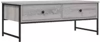 vidaXL Couchtisch Grau Sonoma 101x49x39,5 cm Holzwerkstoff