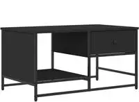 vidaXL Couchtisch Schwarz 85,5x51x45 cm Holzwerkstoff