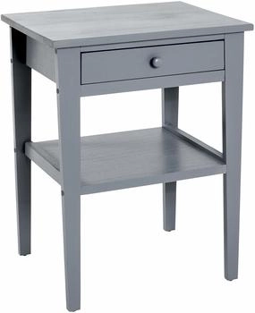 HAKU Beistelltisch Massivholz grau 46x35x60cm (21168)