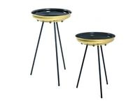 HAKU Beistelltisch "Sofatisch, Wohnzimmertisch" Set, 2er Set, 2 Stk. tlg. rund...