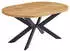 Home Deluxe Esstisch Oval Ausziehbar AVENTI inkl. Sternfuß-160 x 100 cm Light Oak