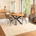 Home Deluxe Esstisch Oval Ausziehbar AVENTI inkl. Sternfuß-160 x 100 cm Light Oak