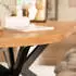 Home Deluxe Esstisch Oval Ausziehbar AVENTI inkl. Sternfuß-160 x 100 cm Light Oak