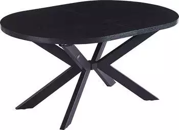 Home Deluxe Esstisch Oval Ausziehbar AVENTI inkl. Sternfuß-160 x 100 cm Dark Oak Home Deluxe Esstisch Oval Ausziehbar AVENTI inkl. Sternfuß-160 x 100 cm Dark Oak
