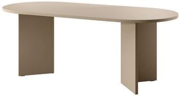 Selsey Esstisch oval, Cappuccino , 90x204 cm