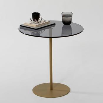 Hanah Home Skye Decor ChillNOS Gold Couchtisch 50x50x50 cm getempertes Glas (552NOS1461)