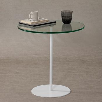 Hanah Home Skye Decor ChillNOS weiß Couchtisch 50x50x50 cm getempertes Glas (552NOS1465)