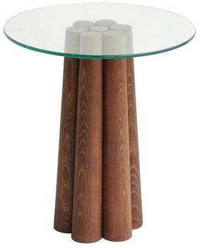 Hanah Home Skye Decor PianetaNOS Nussbaum Couchtisch 50x45x50 cm Kiefer Massivholz braun (552NOS1428)