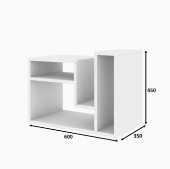 Hanah Home Skye Decor Abies ELG weiß Couchtisch 45x60x35 cm (793ELG2803)