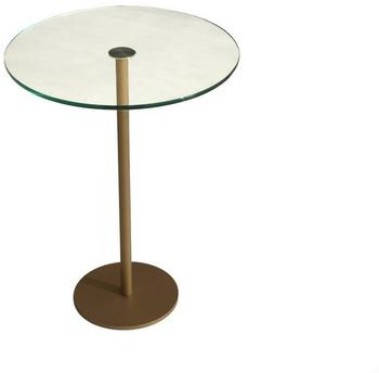 Hanah Home Skye Decor Social NOS Gold Couchtisch 50x40x40 cm getempertes Glas (552NOS1433)