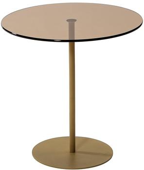 Hanah Home Skye Decor ChillNOS Gold Couchtisch 50x50x50 cm getempertes Glas (552NOS1460)