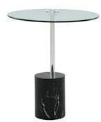 Kayoom Beistelltisch Kathryn 500 Silber / Schwarz (IMCYP-SIV-BLK)