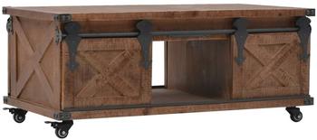 vidaXL Couchtisch Tannenholz Massiv 91x51x38 cm Braun (246119)