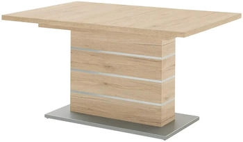 Möbel Kraft Säulentisch ausziehbar holzfarben 90x77