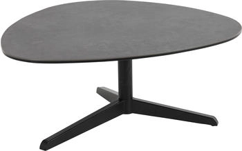 Actona Couchtisch + Beistelltisch Barnsley 84x77x34 cm schwarz