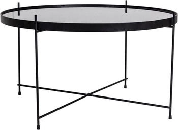 House Nordic Couchtisch + Beistelltisch Venezia Ø70x40 cm schwarz