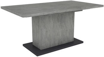 Mid.you Esstisch Athen Anthrazit Grau Betonoptik rechteckig Säule 90x75x160 cm ausziehbar Mid.you Esstisch Athen Anthrazit Grau Betonoptik rechteckig Säule 90x75x160 cm ausziehbar