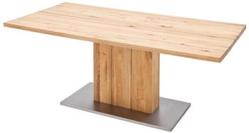 Livetastic Esstisch Balkeneiche massiv rechteckig 100x77x220 cm