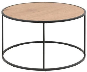 CarryHome Couchtisch Schwarz Eiche rund 80x45x80 cm Reach