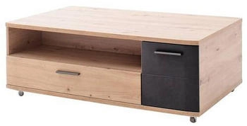 Livetastic Couchtisch Anthrazit Eiche Metall 1 Schubladen rechteckig 70x42x115 cm