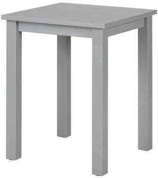 Mid.you Beistelltisch Grau Kiefer massiv quadratisch 45x55x45 cm Fsc