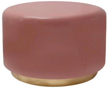Mid.you Beistelltisch Gold Altrosa Metall Uni rund Sockel 51,5x43x51,5 cm