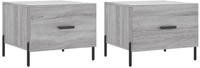 vidaXL Couchtische 2 Stk. Grau Sonoma 50x50x40 cm Holzwerkstoff