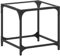 vidaXL Couchtisch mit Glasplatte Transparent 40x40x40 cm Stahl
