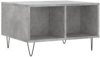 vidaXL Couchtisch Betongrau 60x50x36,5 cm Holzwerkstoff
