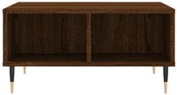 Couchtisch Braun Eichen-optik 60x60x30 Cm Holzwerkstoff Vidaxl