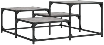 vidaXL Couchtisch Grau Sonoma 87,5x87,5x40 cm Holzwerkstoff