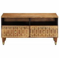 vidaXL Couchtisch 80x54x40 cm Massivholz Mango