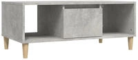 vidaXL Couchtisch Betongrau 90x50x36,5 cm Holzwerkstoff