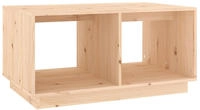 vidaXL Couchtisch 80x50x40 cm Massivholz Kiefer