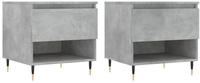 vidaXL Couchtische 2 Stk. Betongrau 50x46x50 cm Holzwerkstoff