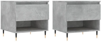 vidaXL Couchtische 2 Stk. Betongrau 50x46x50 cm Holzwerkstoff Modell 3