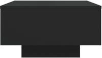 vidaXL Couchtisch mit LED-Leuchten Schwarz 55x55x31 cm
