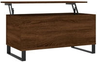 vidaXL Couchtisch Braun Eichen-Optik 90x44,5x45 cm Holzwerkstoff