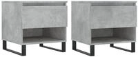 vidaXL Couchtische 2 Stk. Betongrau 50x46x50 cm Holzwerkstoff