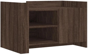 vidaXL Couchtisch Braun Eichen-Optik 80x50x50 cm Holzwerkstoff